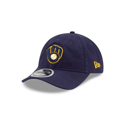 Sapca New Era Milwaukee Brewers MLB Packable Visor 9TWENTY Adjustable - Albastri